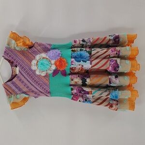 Zaza Couture Dress Multicolor Girls Size 4T